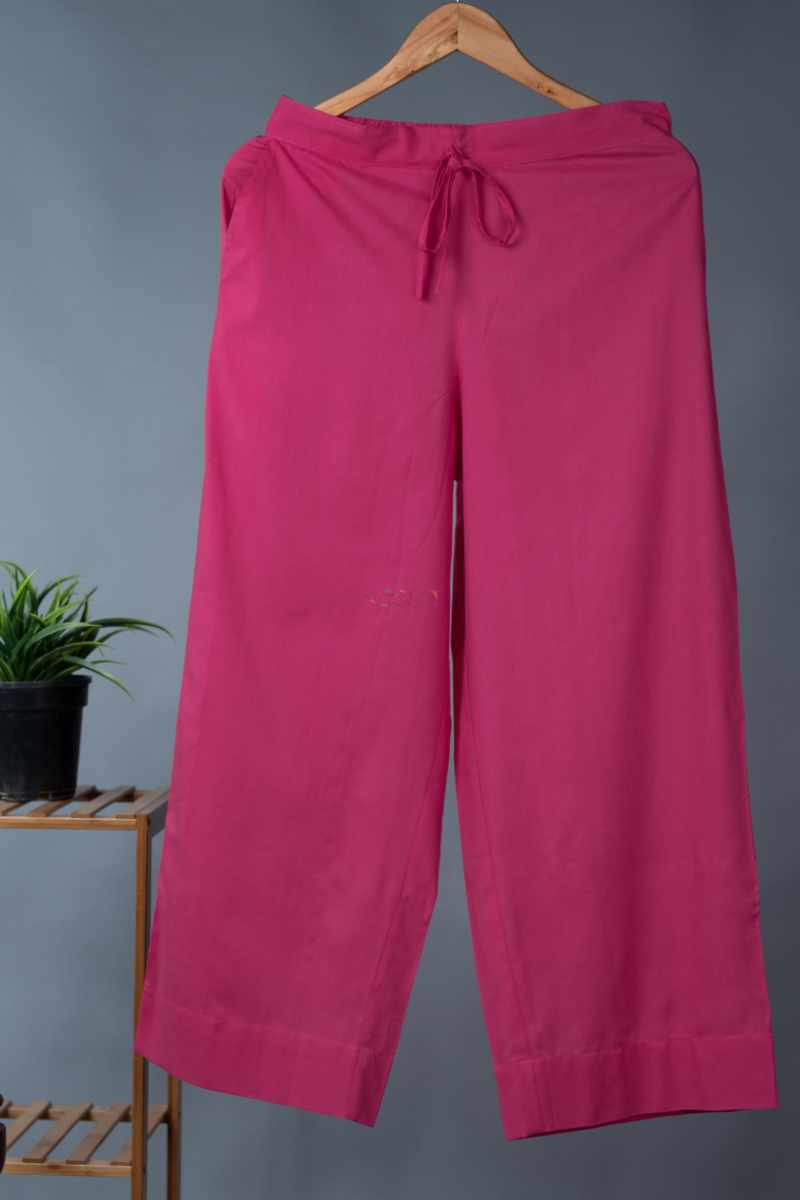 Image for Kusvaa Wsp02 Cotton Palazzo With Pocket Bubblegum Featured