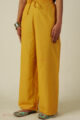 Image for Kusvaa Wsp02 Cotton Palazzo With Pocket Lightyellow Front