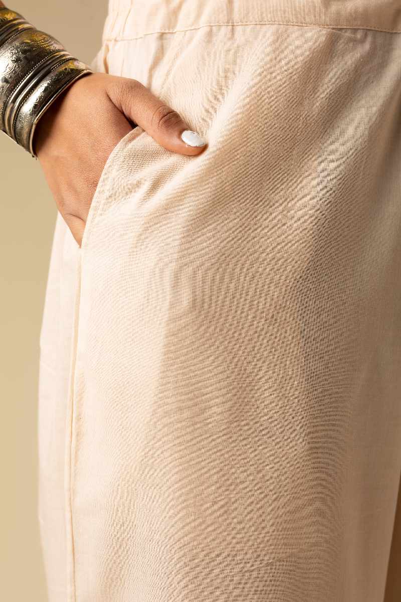 Image for Kusvaa Wsp02 Cotton Palazzo With Pocket Skin Side Newest