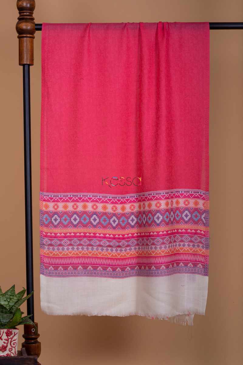 Image for Kusvaa Kusl01 Carrot Woven Border Stole Featured