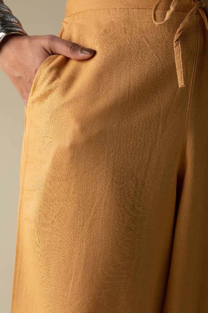 Image for Kusvaa Sap01 Cotton Salwar Beige Closeup New