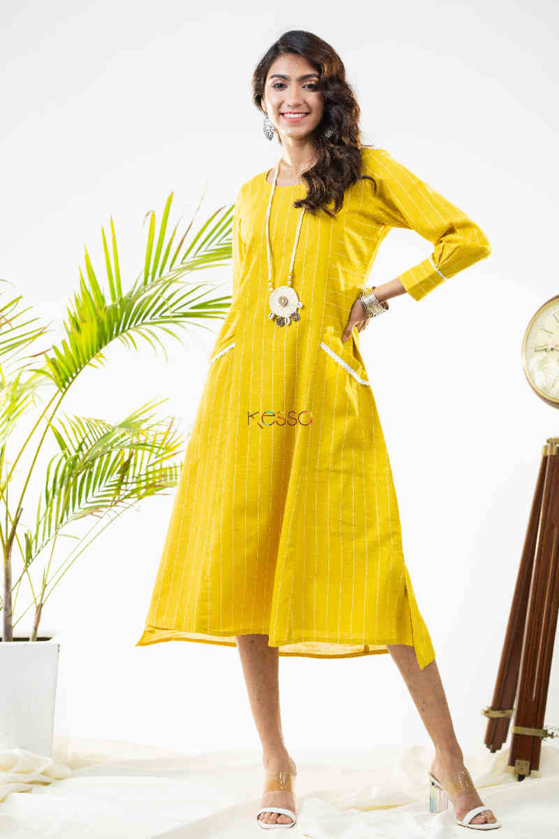 Image for Kusvaa Ws815 Dolores South Cotton Dress With Necklace Side