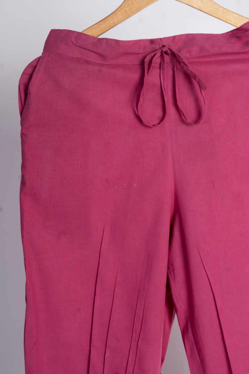 Image for Kusvaa Sap14 Pleated Cotton Salwar Jamuni Front