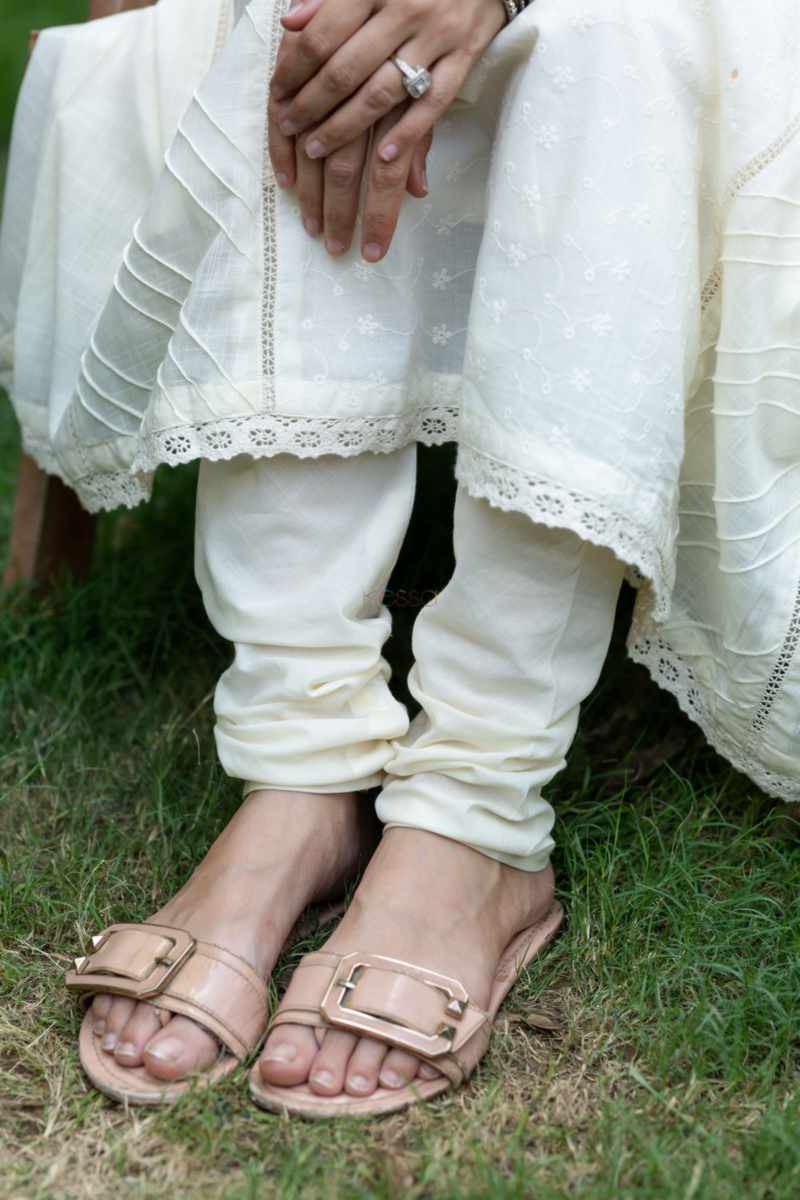 Image for Kusvaa Ws1031 Hiren Cotton Schiffli Complete Suit Set Closeup 2