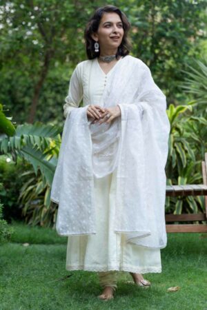 Image for Kusvaa Ws1031 Hiren Cotton Schiffli Complete Suit Set Featured