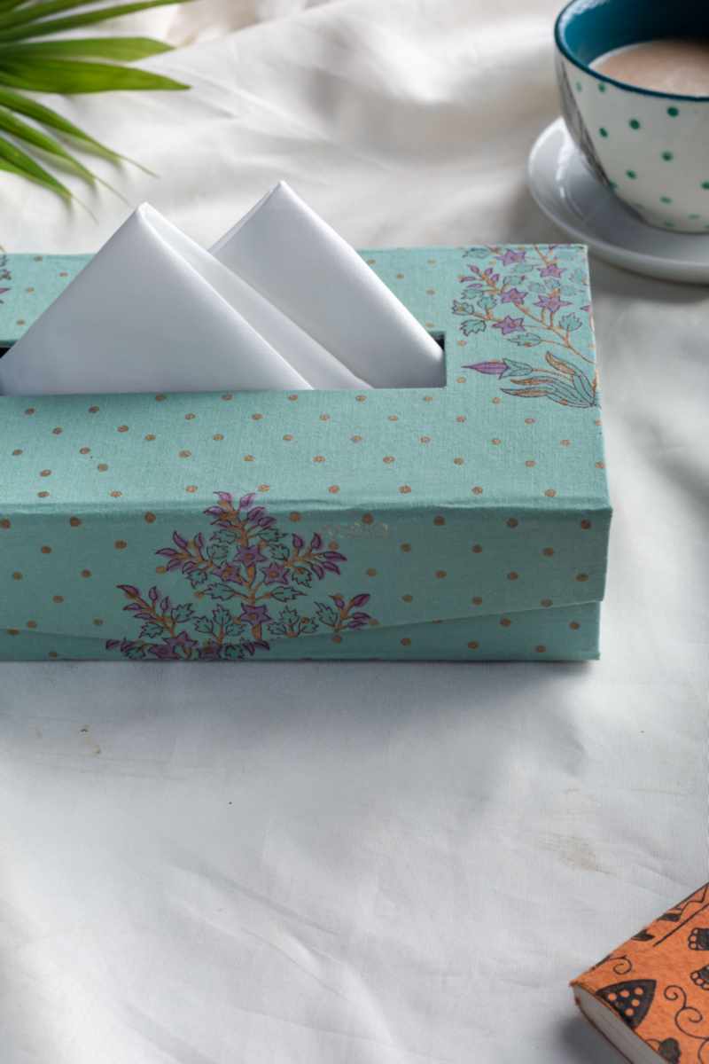 Image for Kusvaa Wsra113 Falguni Multicolored Tissue Dispenser Front