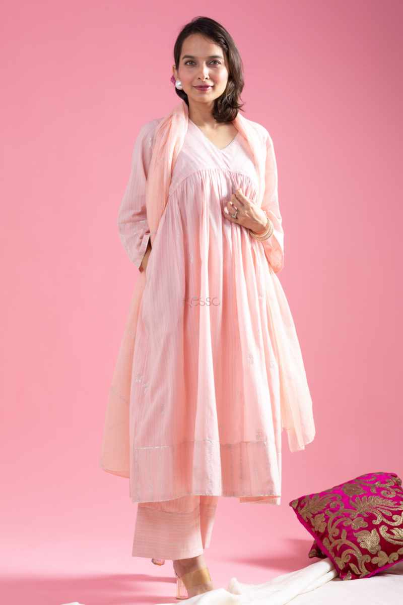 Image for Kusvaa Avdaf264 Bhavya Cotton Complete Suit Set Front