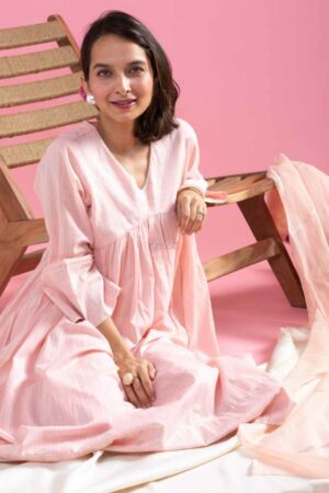 Image for Kusvaa Avdaf264 Bhavya Cotton Complete Suit Set Sitting