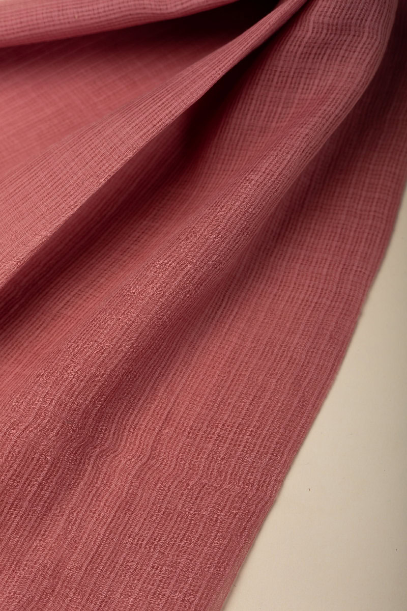 Image for Kusvaa Rndupatta05 Multi Color Cotton Kota Doria Dupatta Darkrosepink Closeup