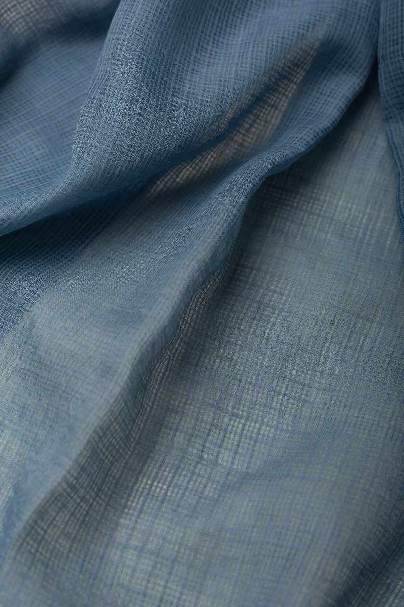Image for Kusvaa Rndupatta05 Multi Color Cotton Kota Doria Dupatta Grey Closeup