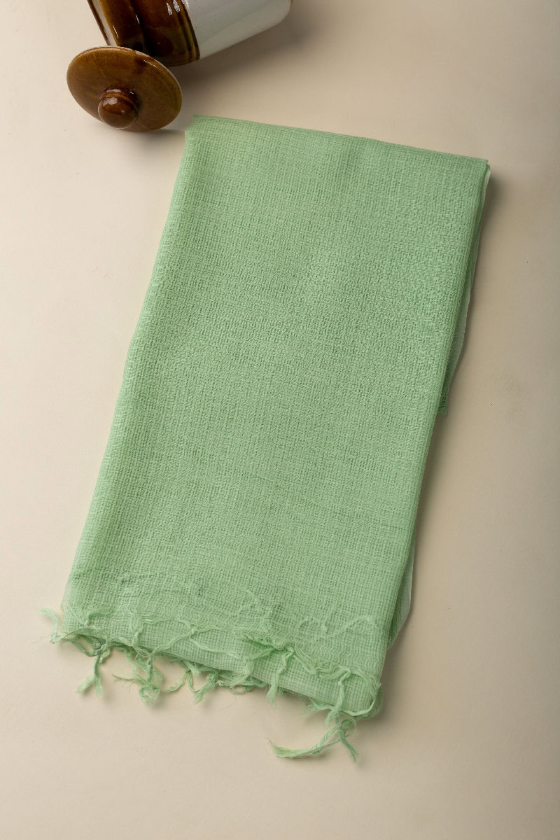 Image for Kusvaa Rndupatta05 Multi Color Cotton Kota Doria Dupatta Lightgreen Featured
