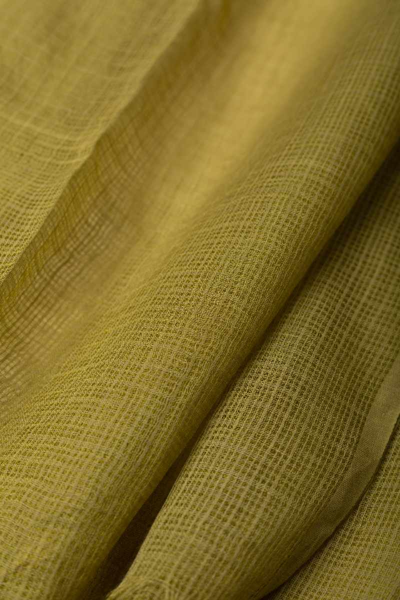 Image for Kusvaa Rndupatta05 Multi Color Cotton Kota Doria Dupatta Mehendigreen Side