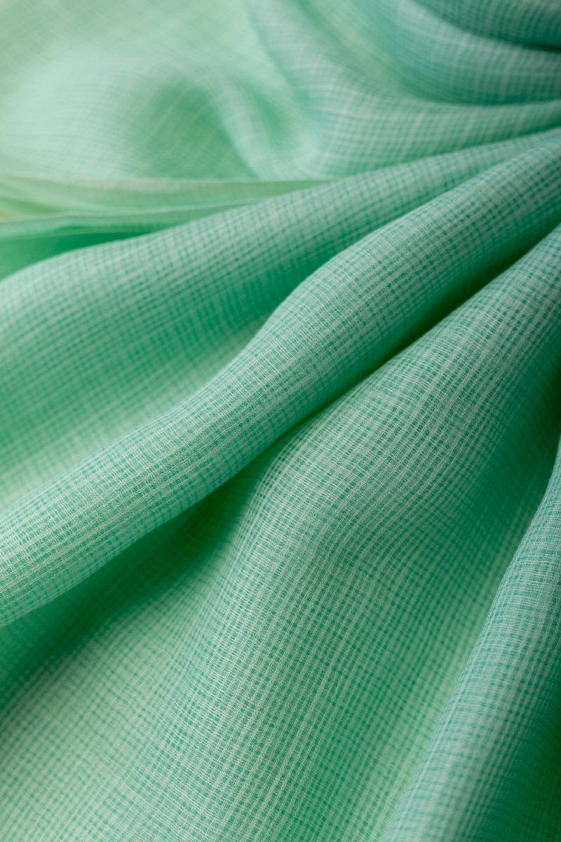 Image for Kusvaa Rndupatta05 Multi Color Cotton Kota Doria Dupatta Mint Front