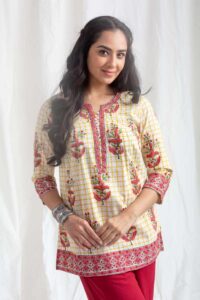 Image for Kusvaa Wsr437 Nishi Cotton Short Kurti Featured