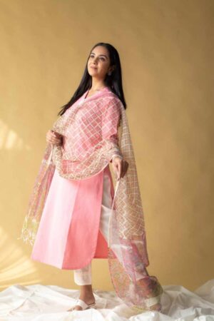Image for Kusvaa Ws1100 Pinaki Cotton Kurta With Dupatta Set Featured