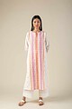 Image for Kusvaa Ne87 Alisa Cotton Jamdani Kurta Front