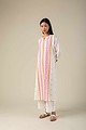 Image for Kusvaa Ne87 Alisa Cotton Jamdani Kurta Sitting