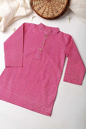Image for Kusvaa Byw001 Avi Cotton Boys Kurta Side