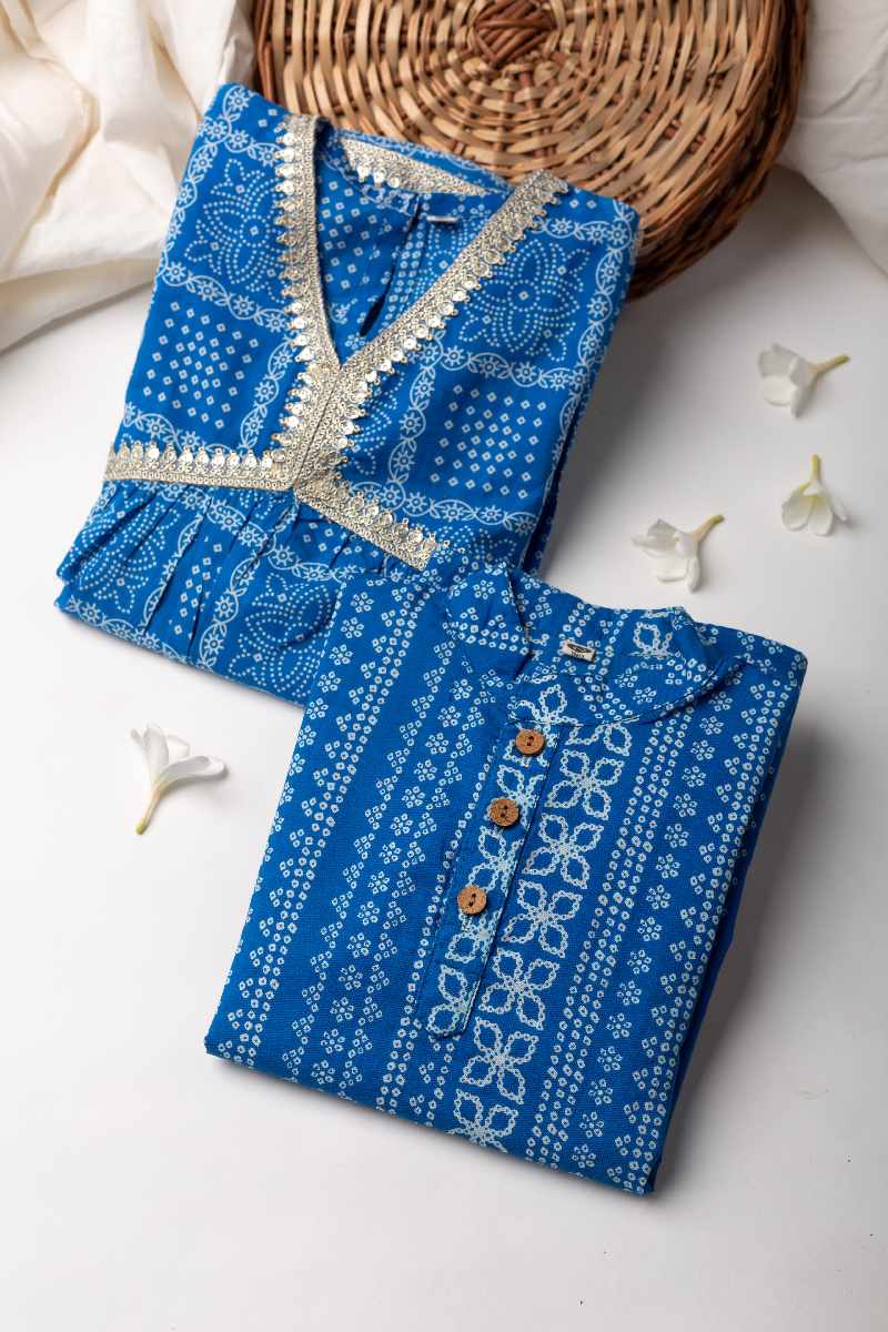 Image for Kusvaa Grw005 Vamika Cotton Kurta Pant Set Closeup