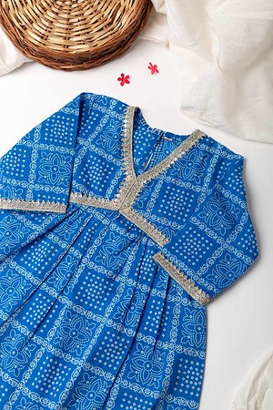 Image for Kusvaa Grw005 Vamika Cotton Kurta Pant Set Side