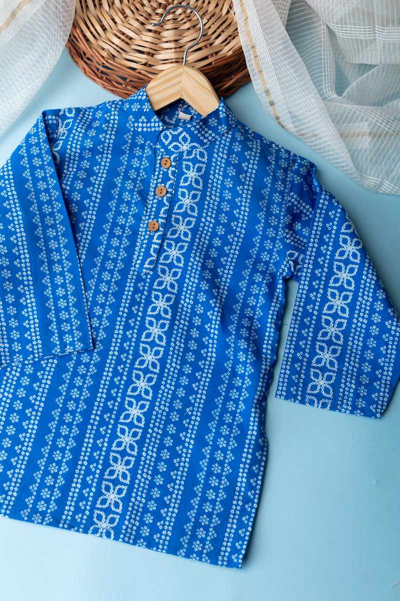 Image for Kusvaa Kne61 Eshaan Cotton Boy's Kurta Side