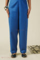 Image for Kusvaa Pnt004 Multi Color Cotton Satin Pant Blue Featured