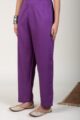 Image for Kusvaa Pnt004 Multi Color Cotton Satin Pant Darkpurple Featured