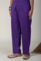 Image for Kusvaa Pnt004 Multi Color Cotton Satin Pant Lightpurple Front