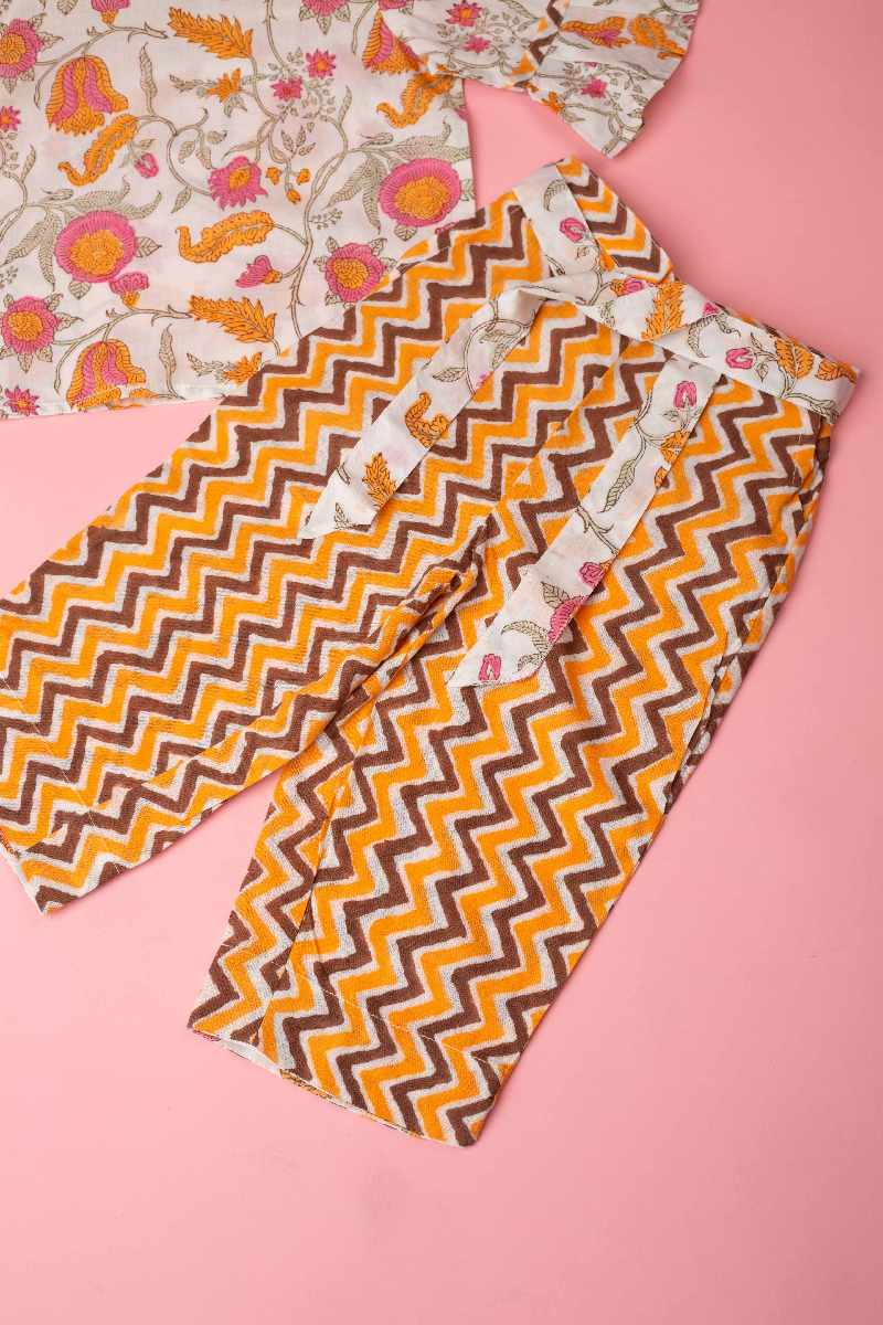 Image for Kusvaa Grw023 Rupashi Cotton Girls Top Pant Set Side