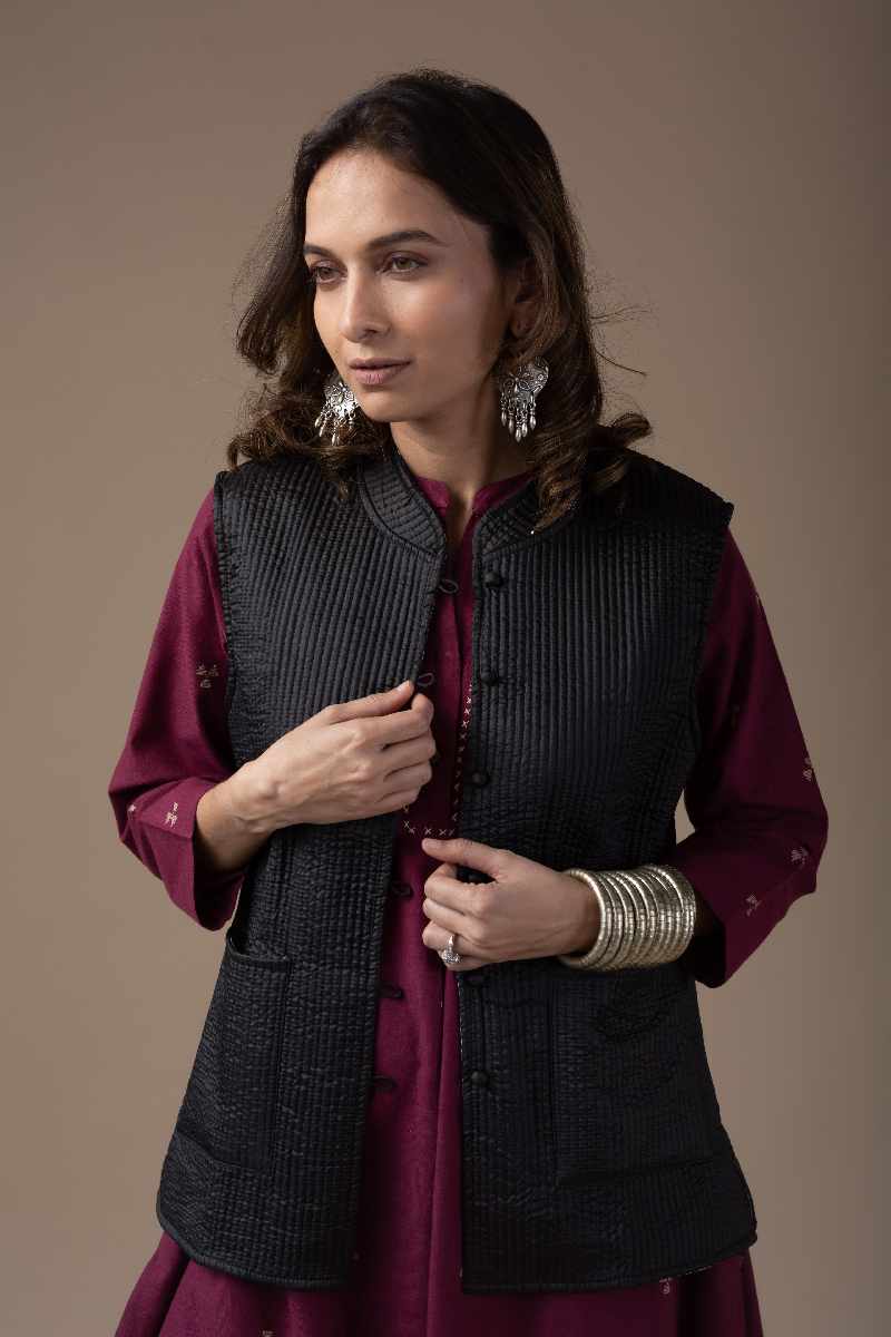 Silk Quilted Reversible Jacket Soft Lightweight Warm Perfect For Fall Winter