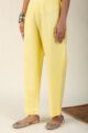 Image for Kusvaa Pnt006 Esha Cotton Poplin Pant Yellow Featured