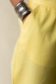 Image for Kusvaa Pnt006 Esha Cotton Poplin Pant Yellow Front