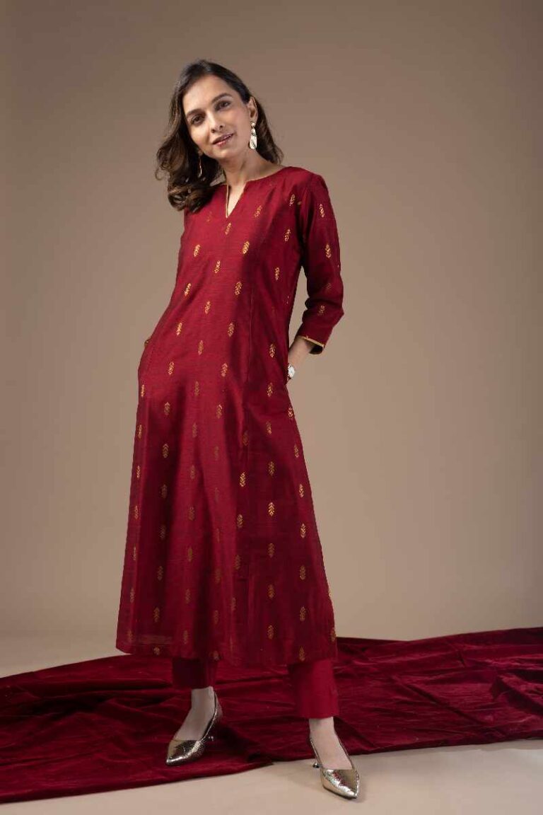 Zaya Cupro Silk Black Kurta Set