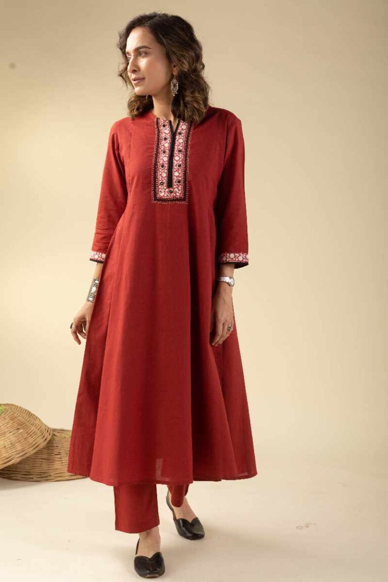 Revaari Supima Cotton Navy Kurta Set