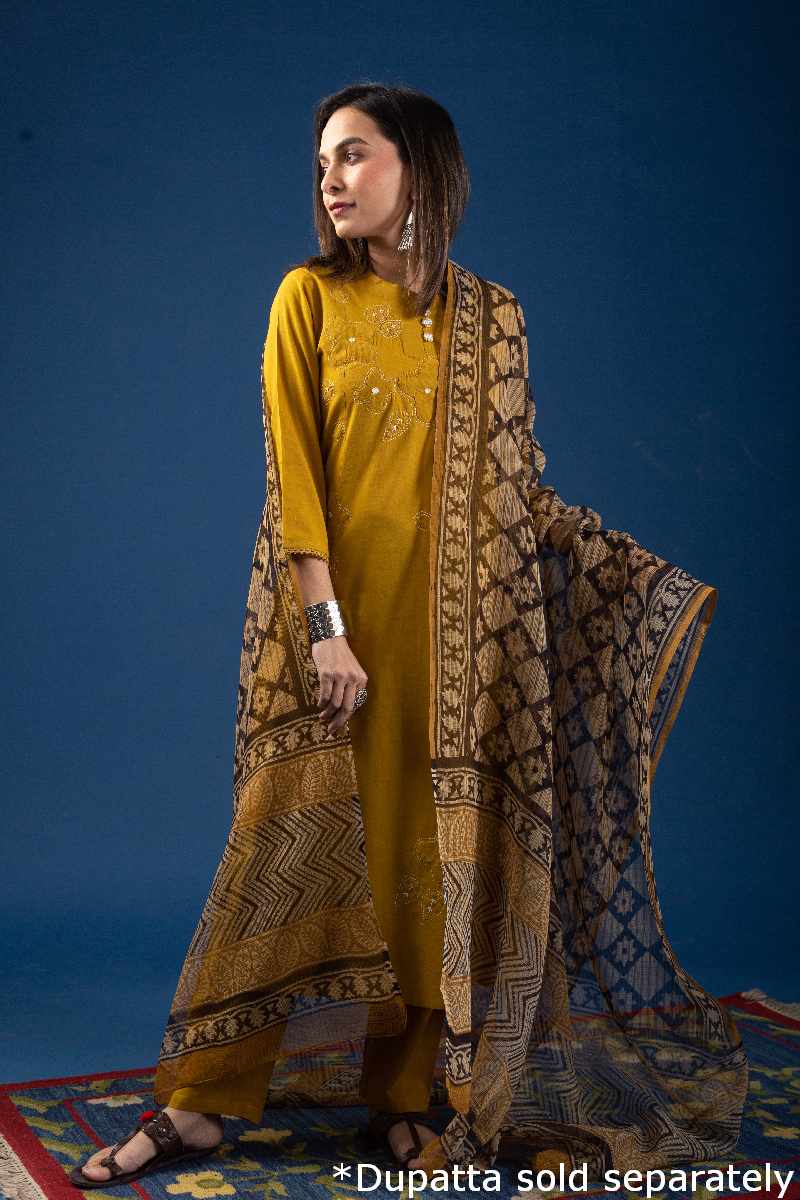 Image for Kusvaa Cood059 Sevita Cotton Kurta Pant Set Front