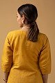 Image for Kusvaa Wkr079a Darshan Chanderi Straight Kurta Back