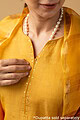 Image for Kusvaa Wkr079a Darshan Chanderi Straight Kurta Closeup 2