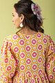 Image for Kusvaa Dr020 Shivansi Handblock Cotton Dress Closeup 2