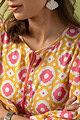 Image for Kusvaa Dr020 Shivansi Handblock Cotton Dress Closeup