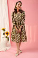 Image for Kusvaa Dr022 Deeksha Block Print Cotton Dress Front
