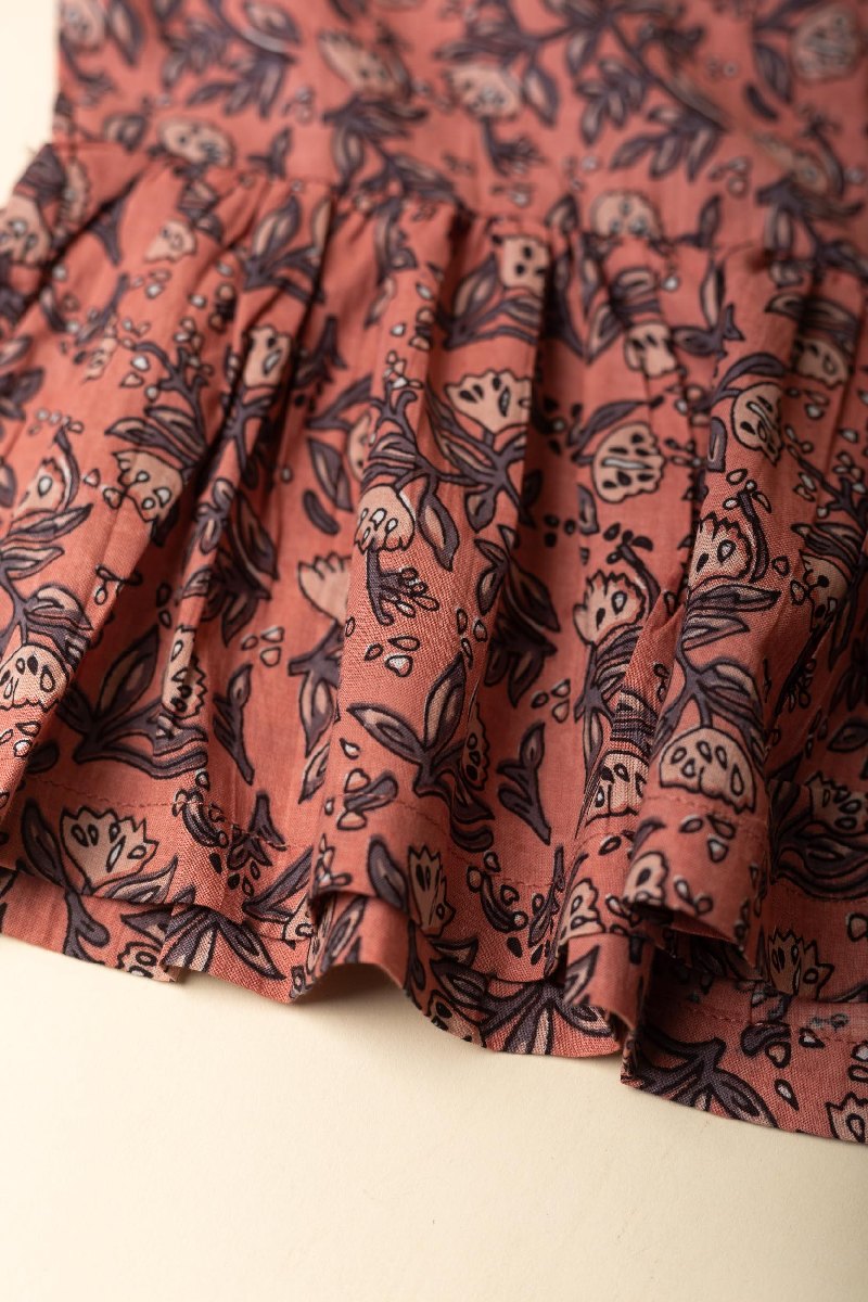 Image for Kusvaa Grw046 Nia Cotton Girls Top Pant Set Closeup New