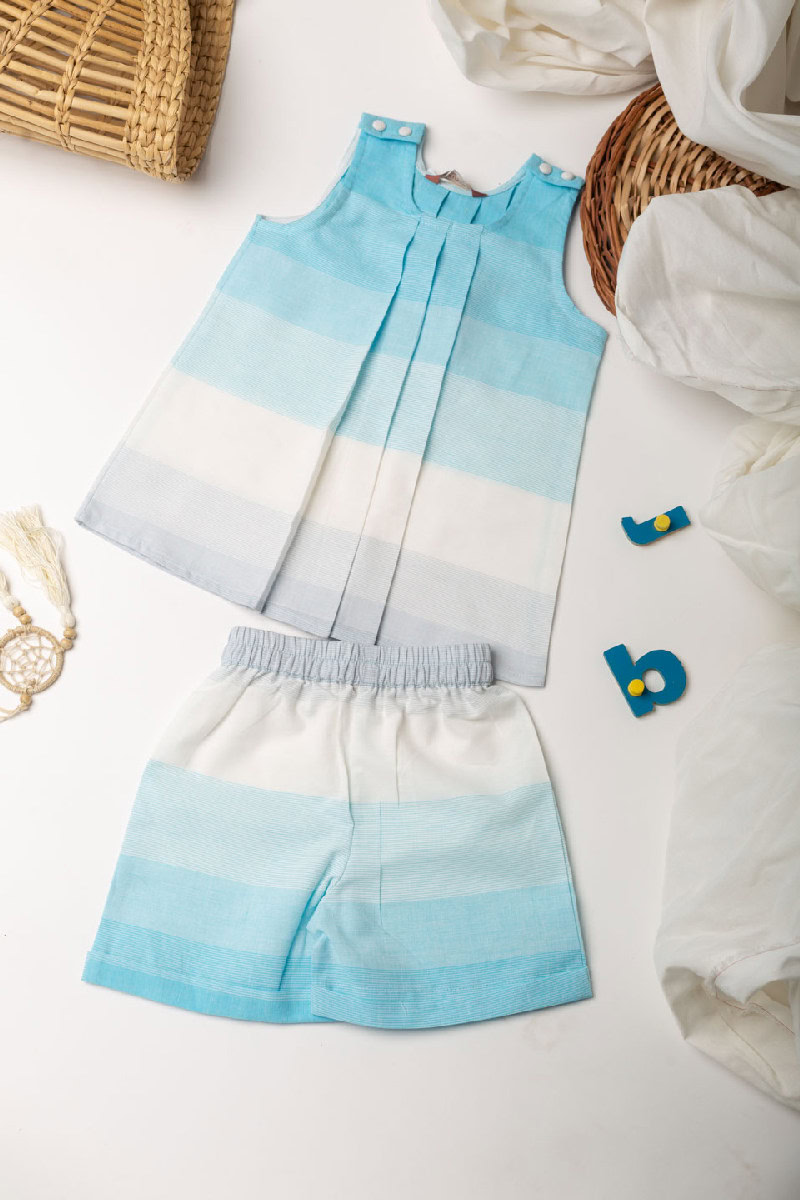 Image for Kusvaa Grw048 Shalini Handloom Cotton Top Short Set Featured