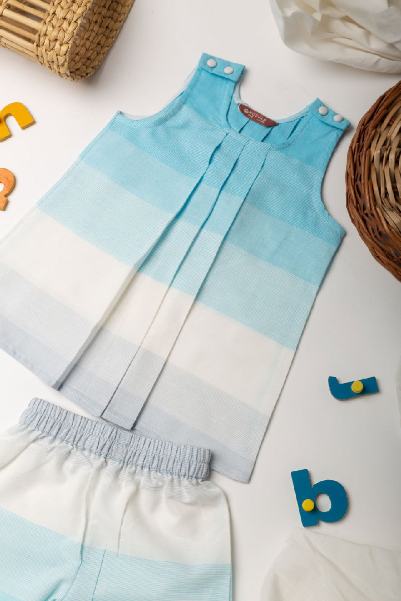 Image for Kusvaa Grw048 Shalini Handloom Cotton Top Short Set Front