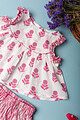Image for Kusvaa Grw055 Snehal Cotton Girl's Top Short Set Closeup