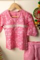 Image for Kusvaa Grw074 Tanvi Cotton Girl’s Kurta Pant Set Closeup 2 New