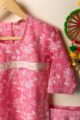 Image for Kusvaa Grw074 Tanvi Cotton Girl’s Kurta Pant Set Sitting New