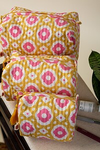 Image for Kusvaa Ubg019 Ishanvi Toiletry Pouch Set Of 3 Featured