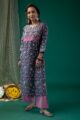 Image for Kusvaa Wkr180 Oviya Cotton Straight Fit Kurta Side