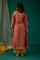 Image for Kusvaa Wkr182 Urmi Cotton Handblcok Print Kurta Back
