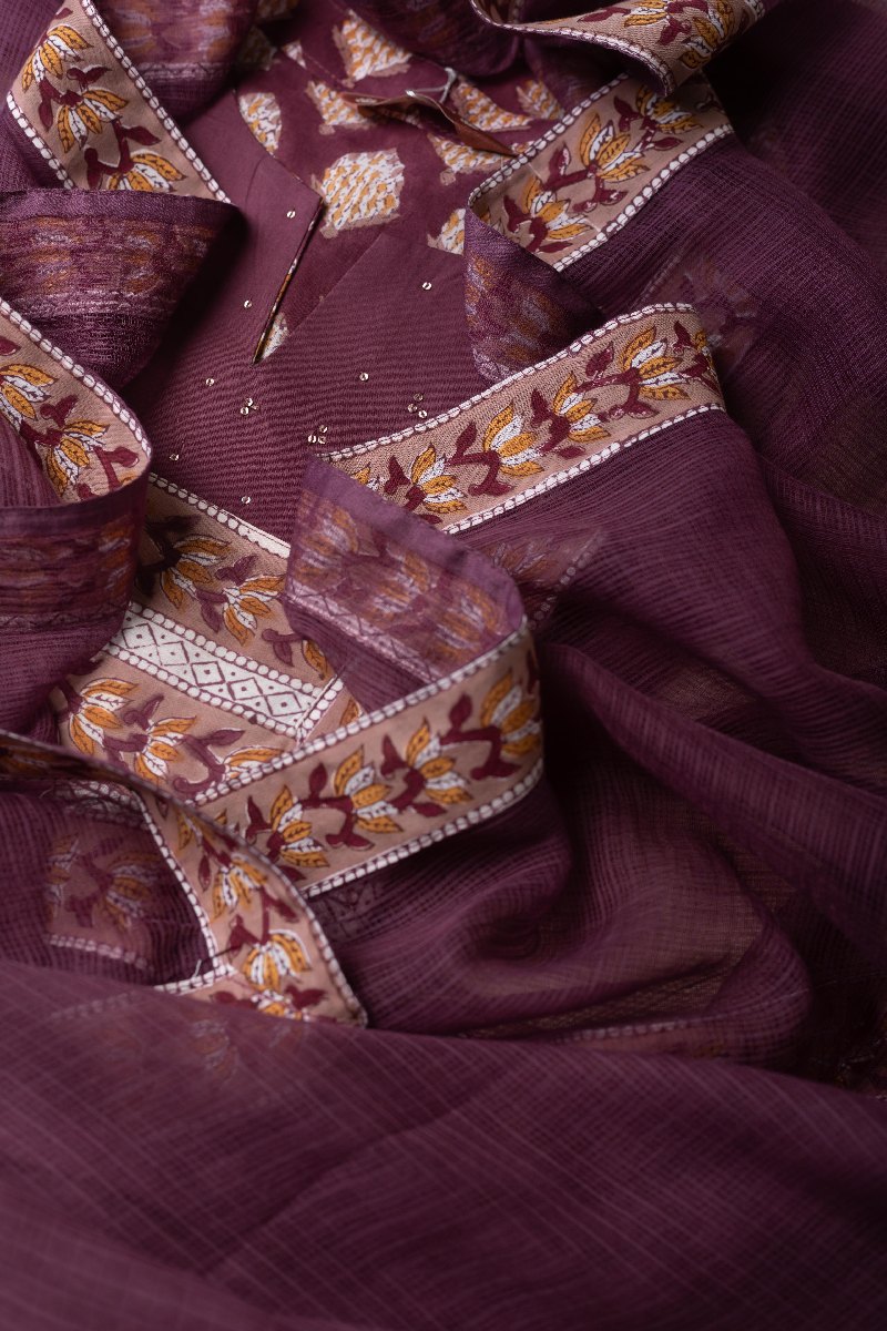 Image for Kusvaa Dup246 Pravya Kota Doriya Dupatta Side